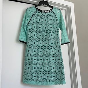 Jayee sexy green lace dress w black lining